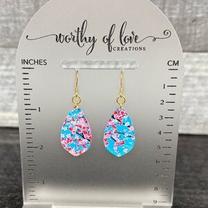 Cherry Blossom earrings gold plated